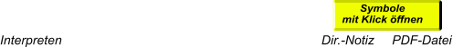 Symbole mit Klick öffnen Interpreten                                                                         Dir.-Notiz     PDF-Datei